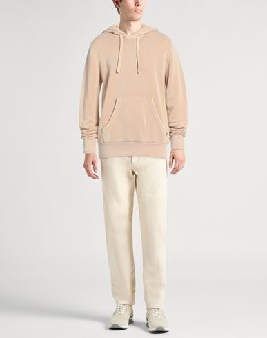 Man Sweatshirt Beige Size XL Lyocell, Cotton