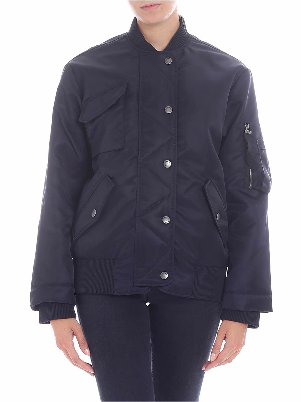 Tech fabric bomber jacket