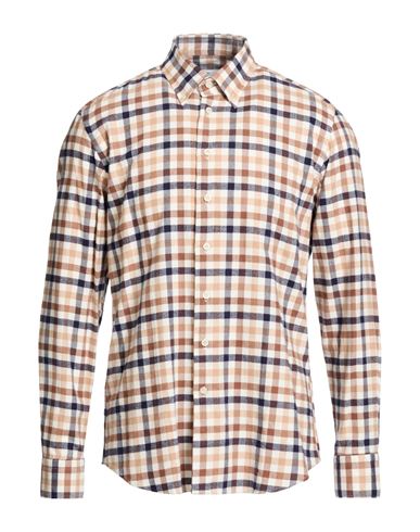 Man Shirt Beige Size 16 Cotton