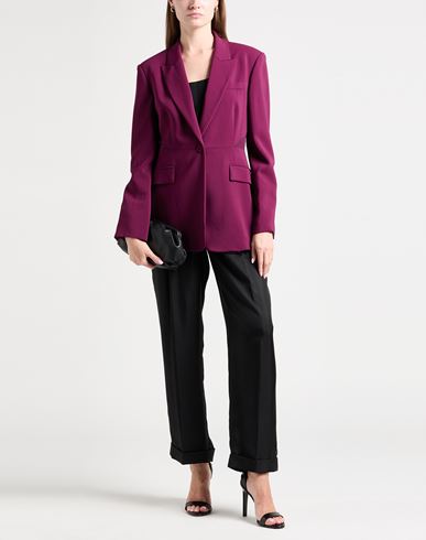Woman Blazer Plum Size 8 Viscose, Elastane, Polyester