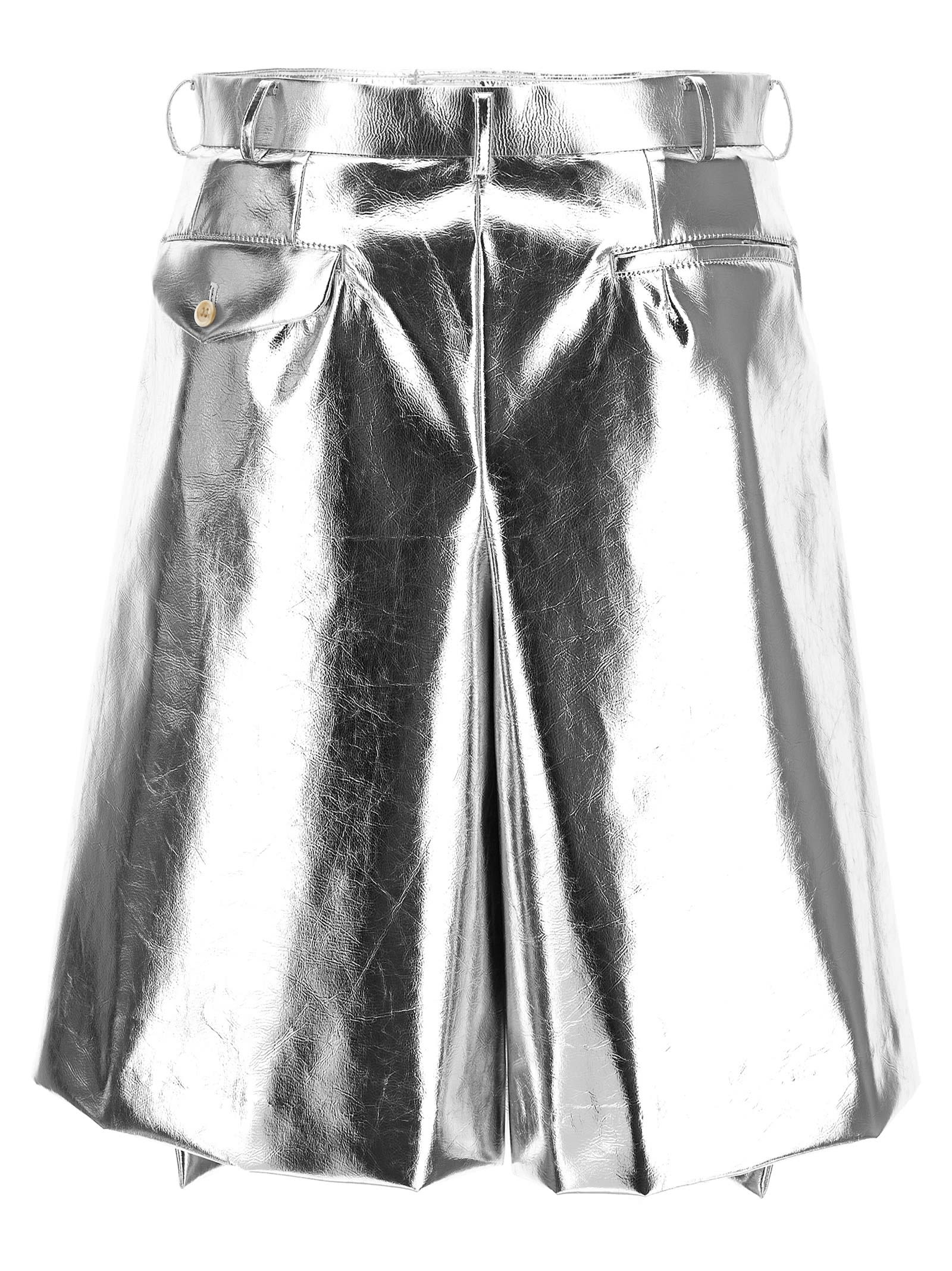 Laminated Bermuda Shorts