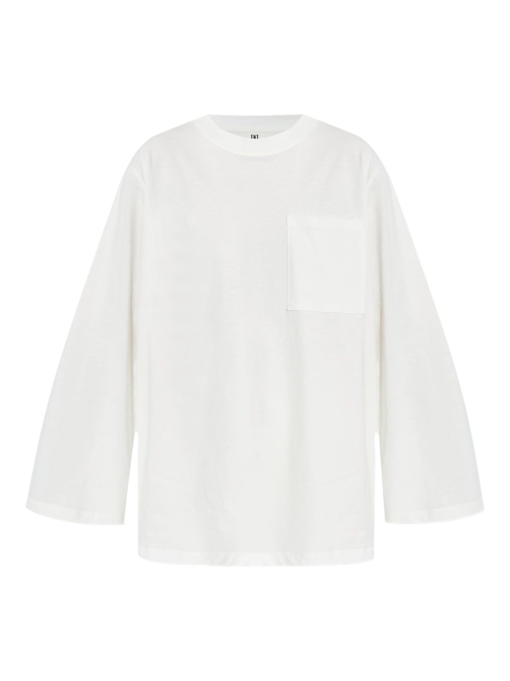 Fayeh long-sleeve pocket T-shirt - White