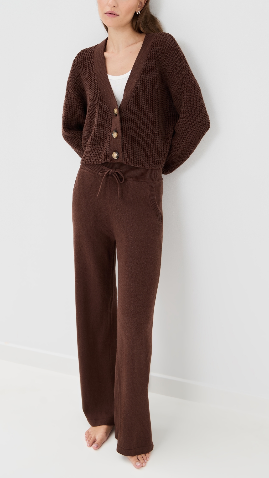 Recycled Sweater Pants Chocolate