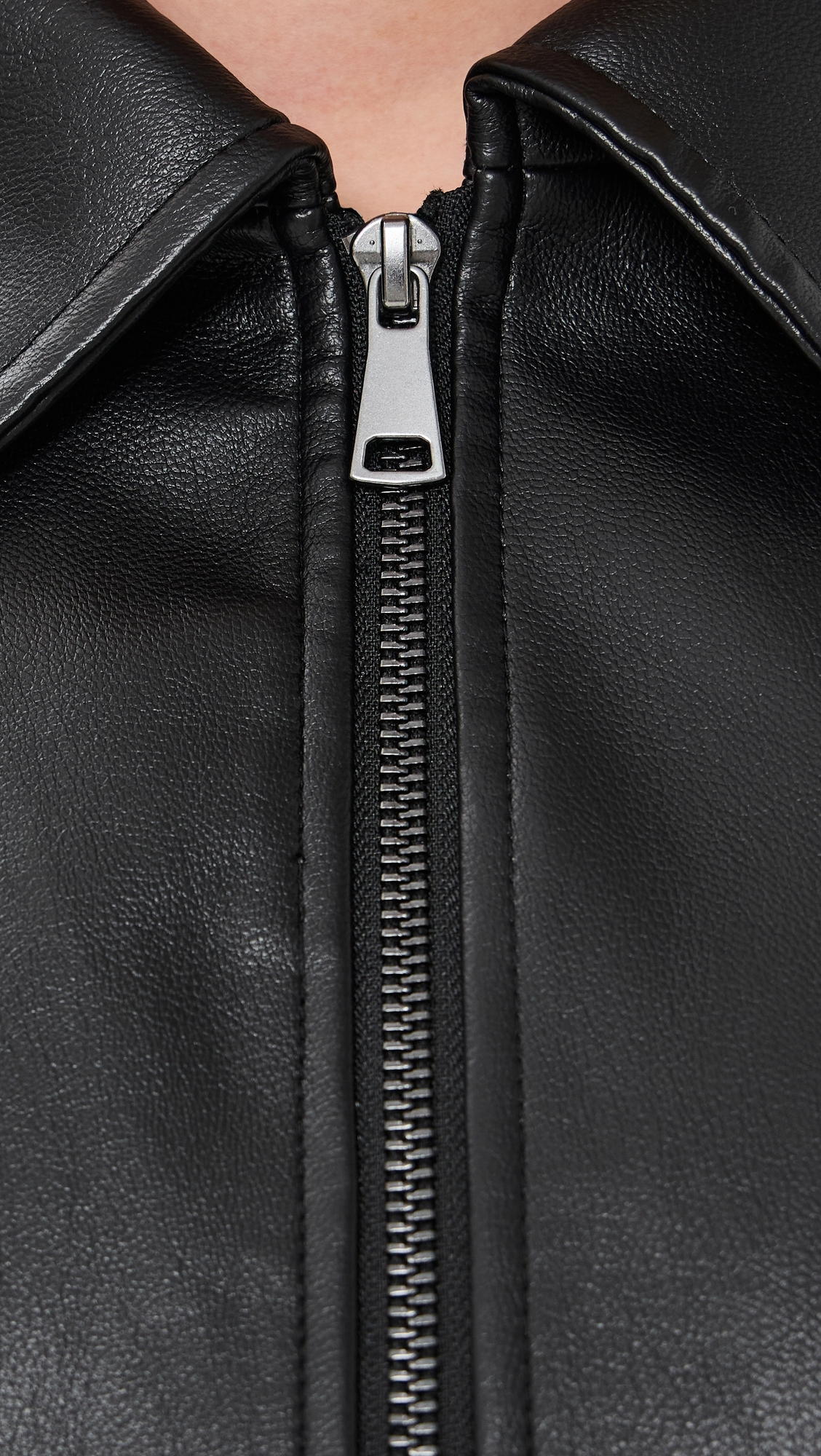 Harper Faux Leather Jacket Black
