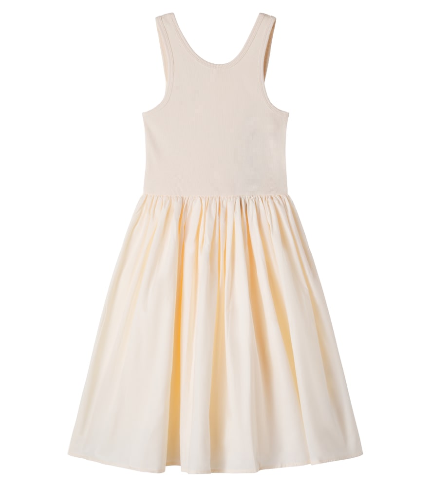 Corella ribbed-knit cotton-blend dress