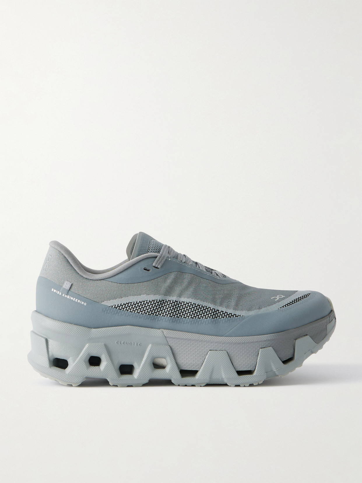 + Post Archive FactiCloudmster Hyper Rubber-trimmed Mesh Sneakers - Gray