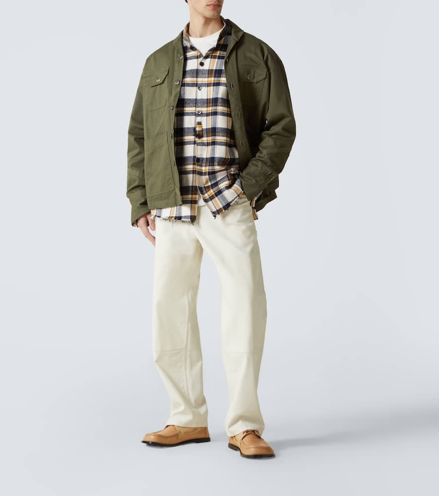 Plaid cotton shirt