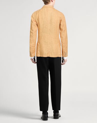 Man Blazer Mustard Size L Linen