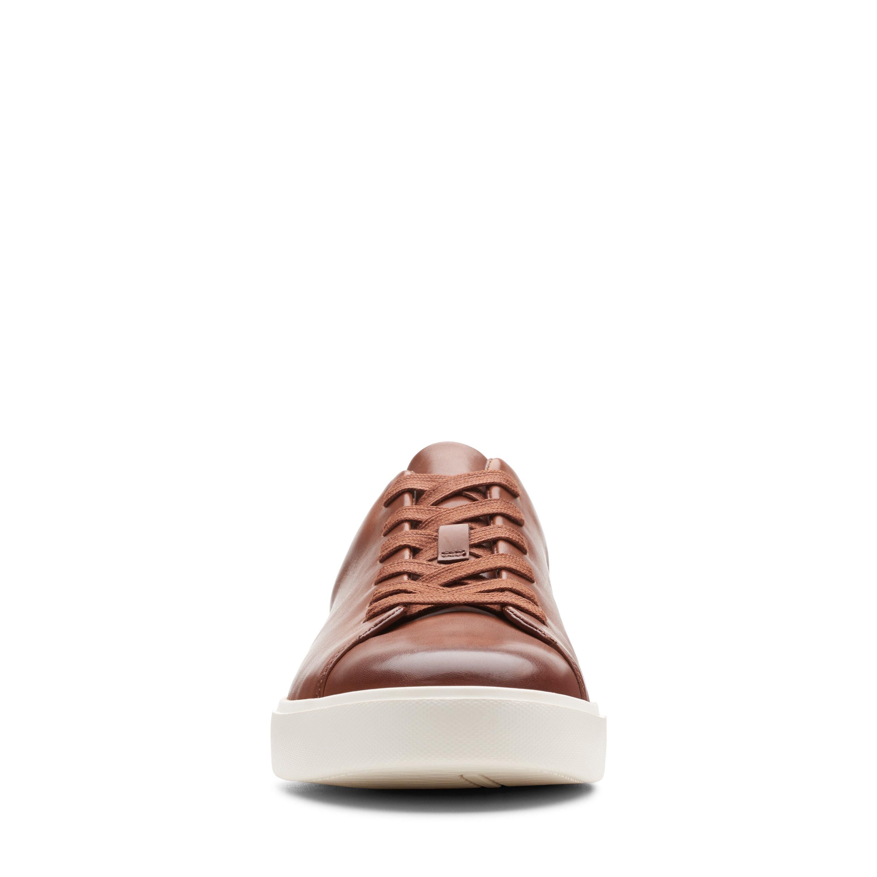 Clarks Men's Un Costa Lace British Tan Leather Trainers, Lace Up in Brown | : 10/Standard Fit
