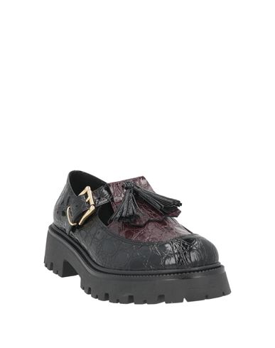 Woman Loafers Black Size 10 Leather