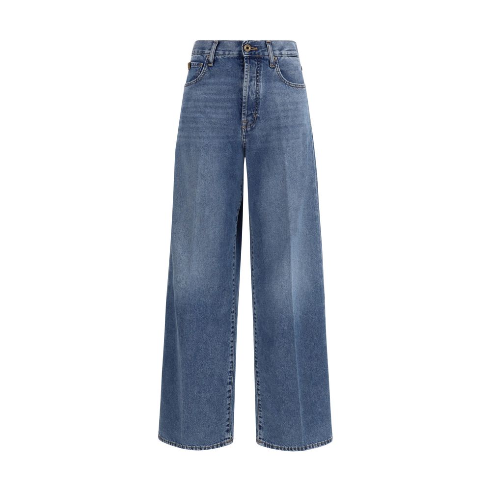 Jacob Cohen Blue Cotton Relaxed Fit Women's Jean