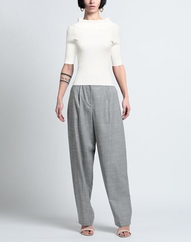 Snobby Sheep Woman Turtleneck White Size 8 Cotton, Silk