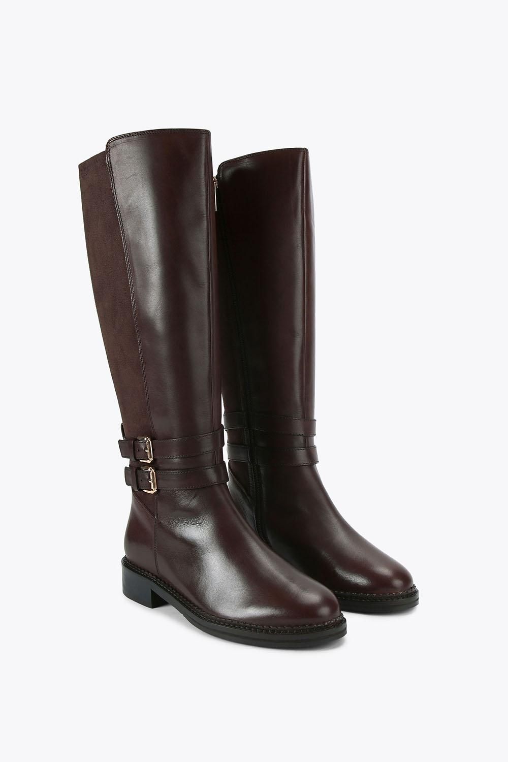 KG Kurt Geiger Women's 'Trying' Leather Boots in Brown