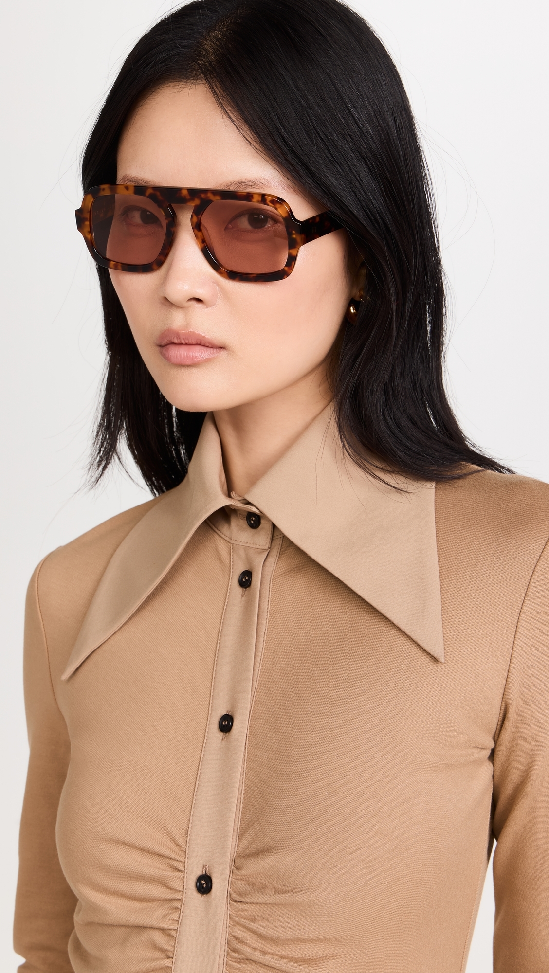 Jane Sunglasses Brown Tortoise One Size