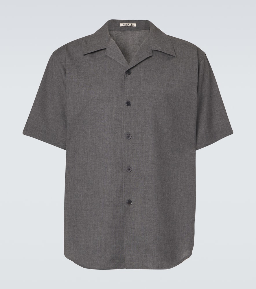 Cashmere poplin shirt