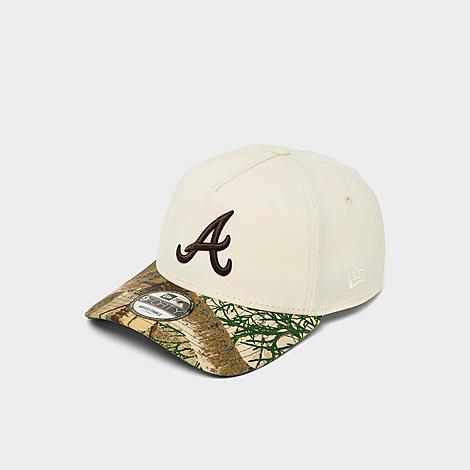 Atlanta Braves MLB Camo 9FORTY Snapback Hat in Chrome/Real Tree