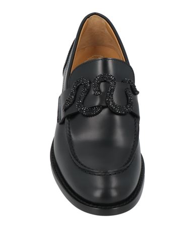 Rene' Caovilla Woman Loafers Black Size 5 Leather