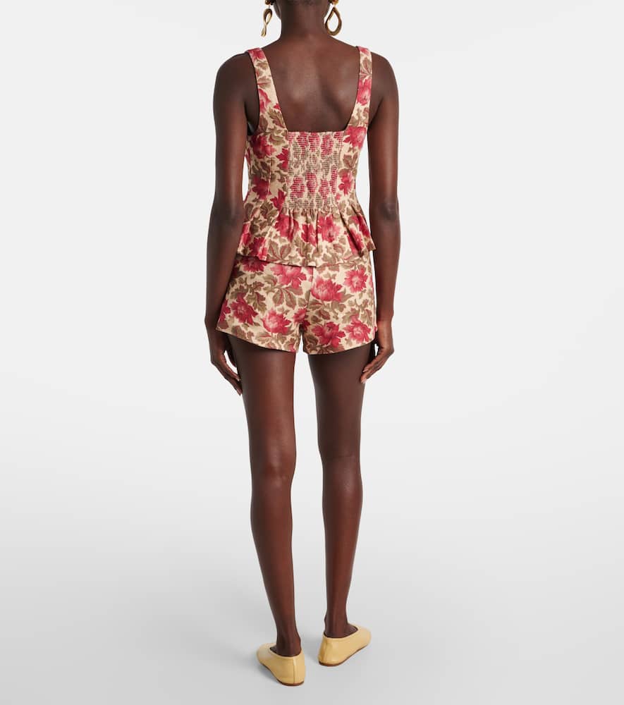 Posse Rosalie floral linen top