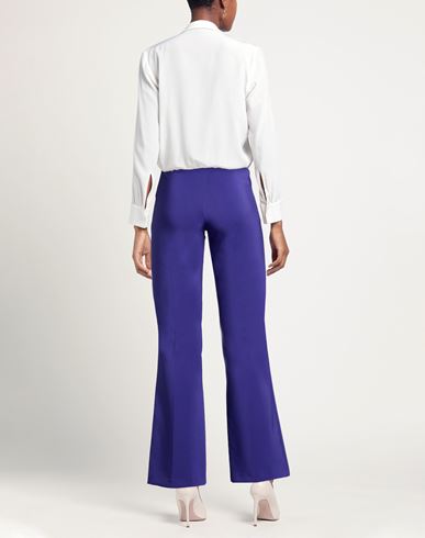 Woman Pants Purple Size 10 Polyester, Elastane