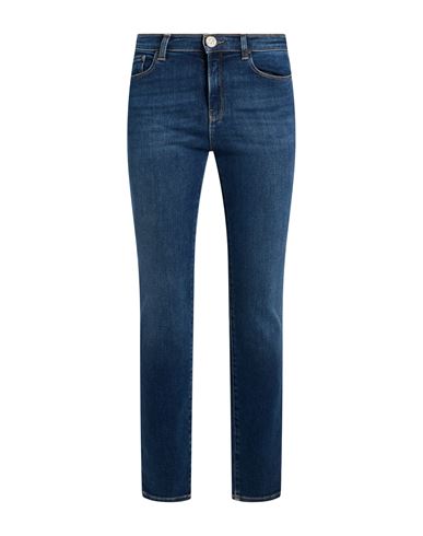 Woman Jeans Blue Size 27 Cotton, Polyester, Elastane
