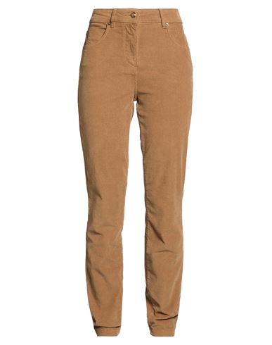 Woman Pants Camel Size 12 Cotton, Elastane