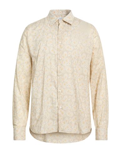 Man Shirt Beige Size 16 Cotton