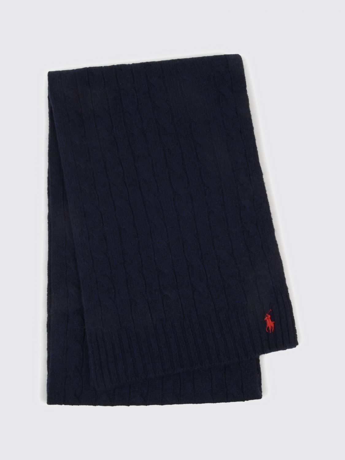 Cable-knit scarf - Black