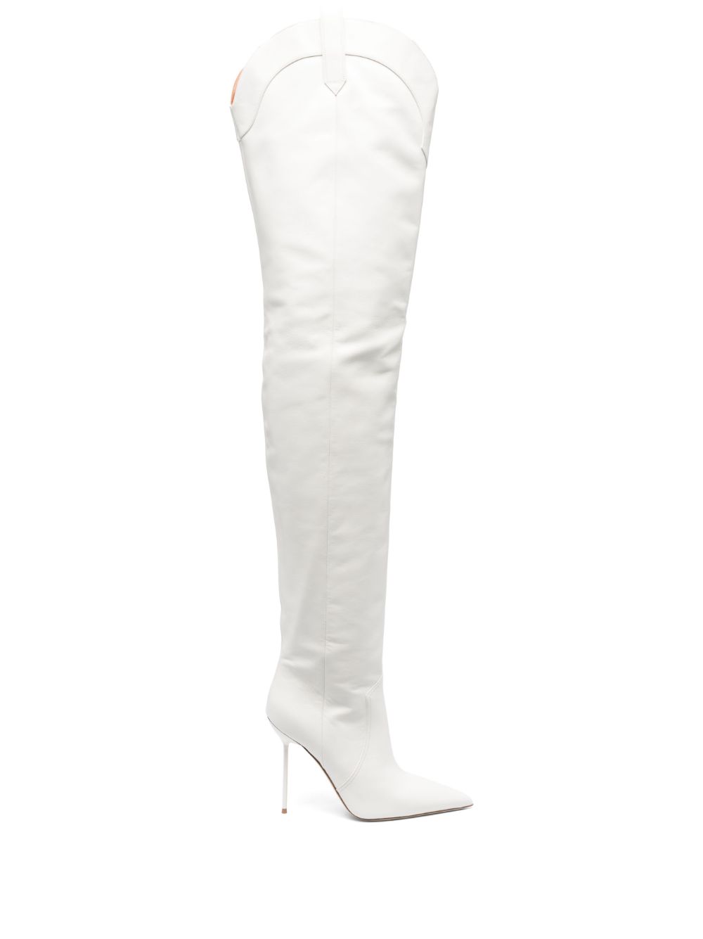 Paloma crystal-embellished 115mm boots - White
