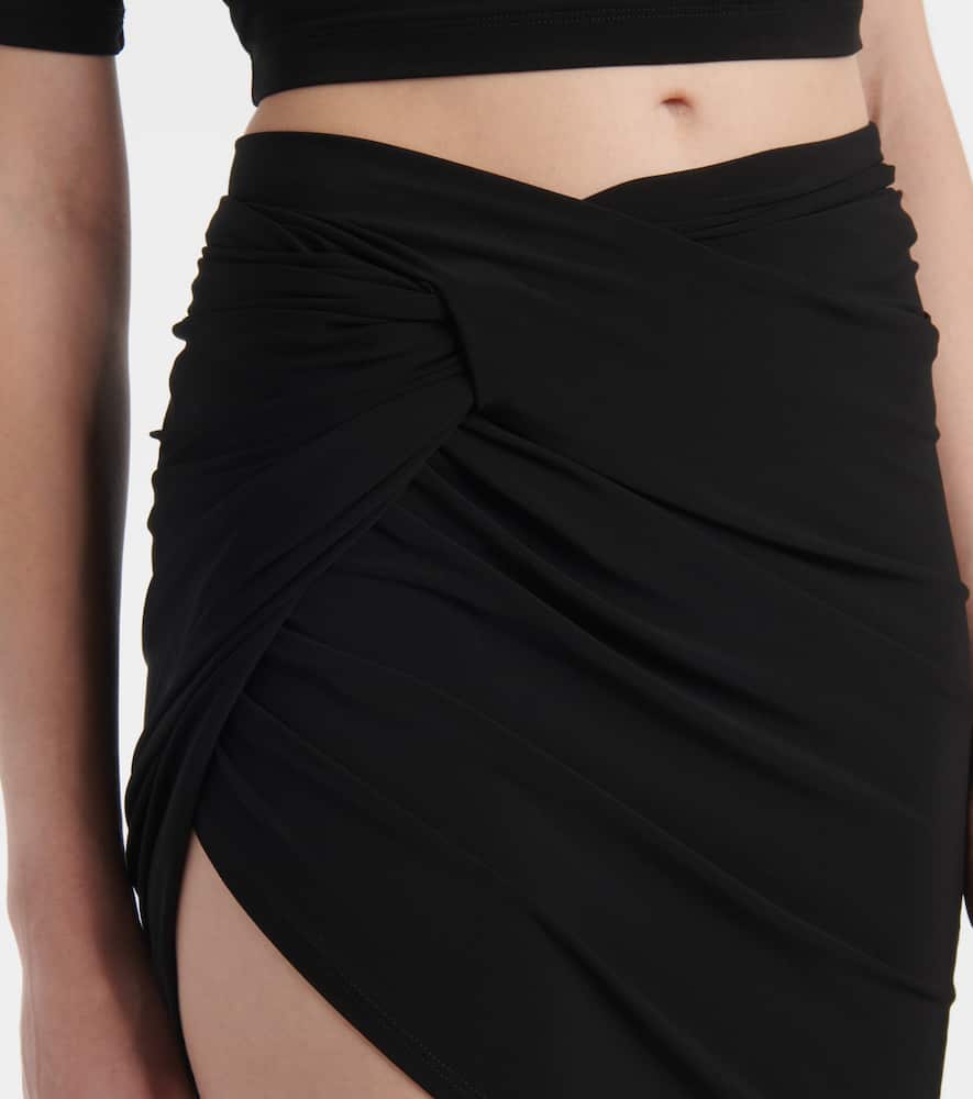 The Drapeado jersey miniskirt