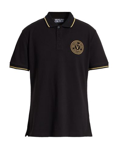 Man Polo shirt Black Size XL Cotton