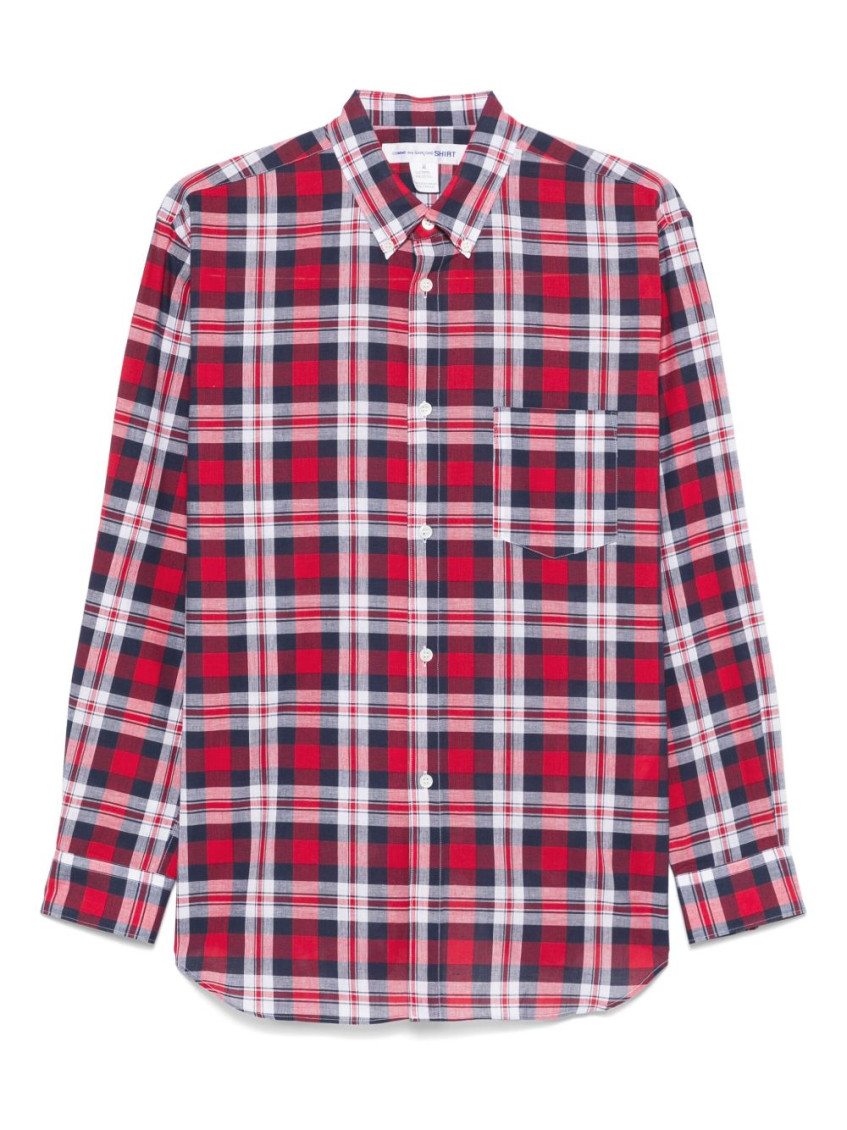 Red Long Sleeve Plaid Shirt