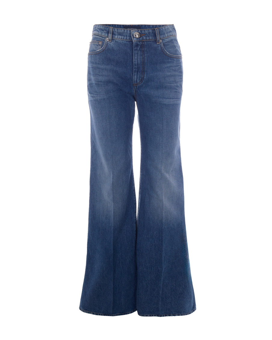 Blue Regular Low Rise Jeans