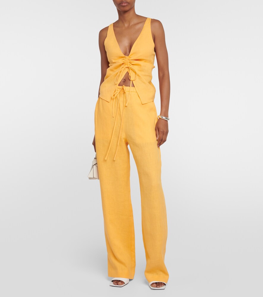 Nanushka Straight-leg linen pants