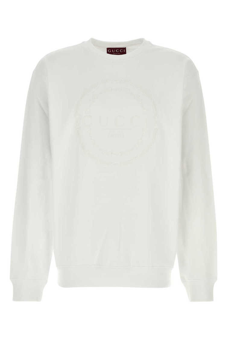 White Cotton Sweatshirt