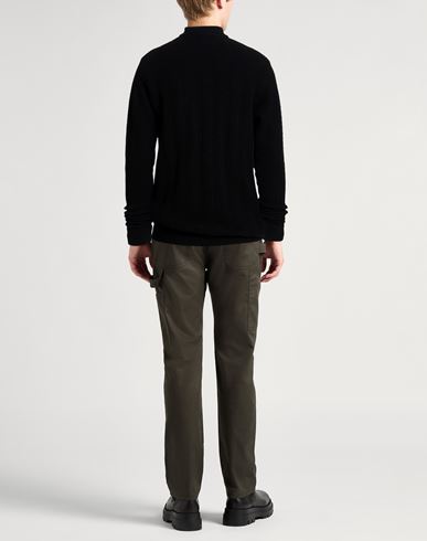 Man Sweater Black Size XXL Merino Wool, Cashmere