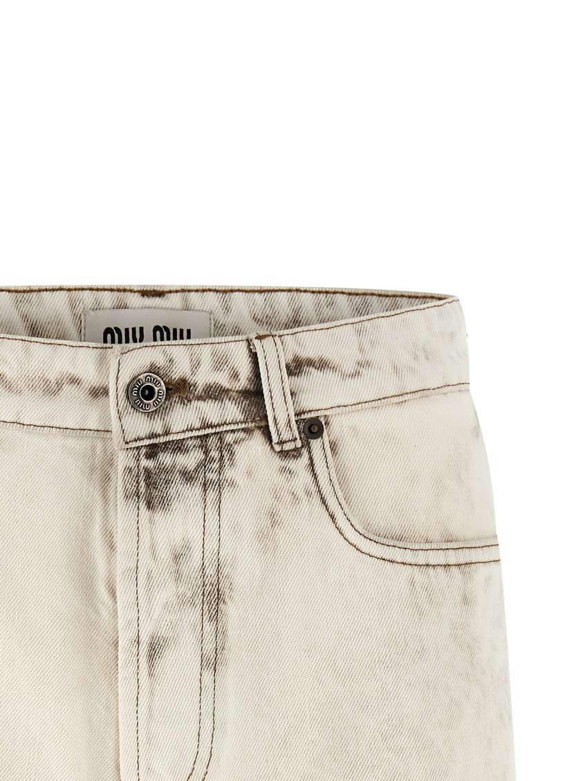 White Denim Shorts