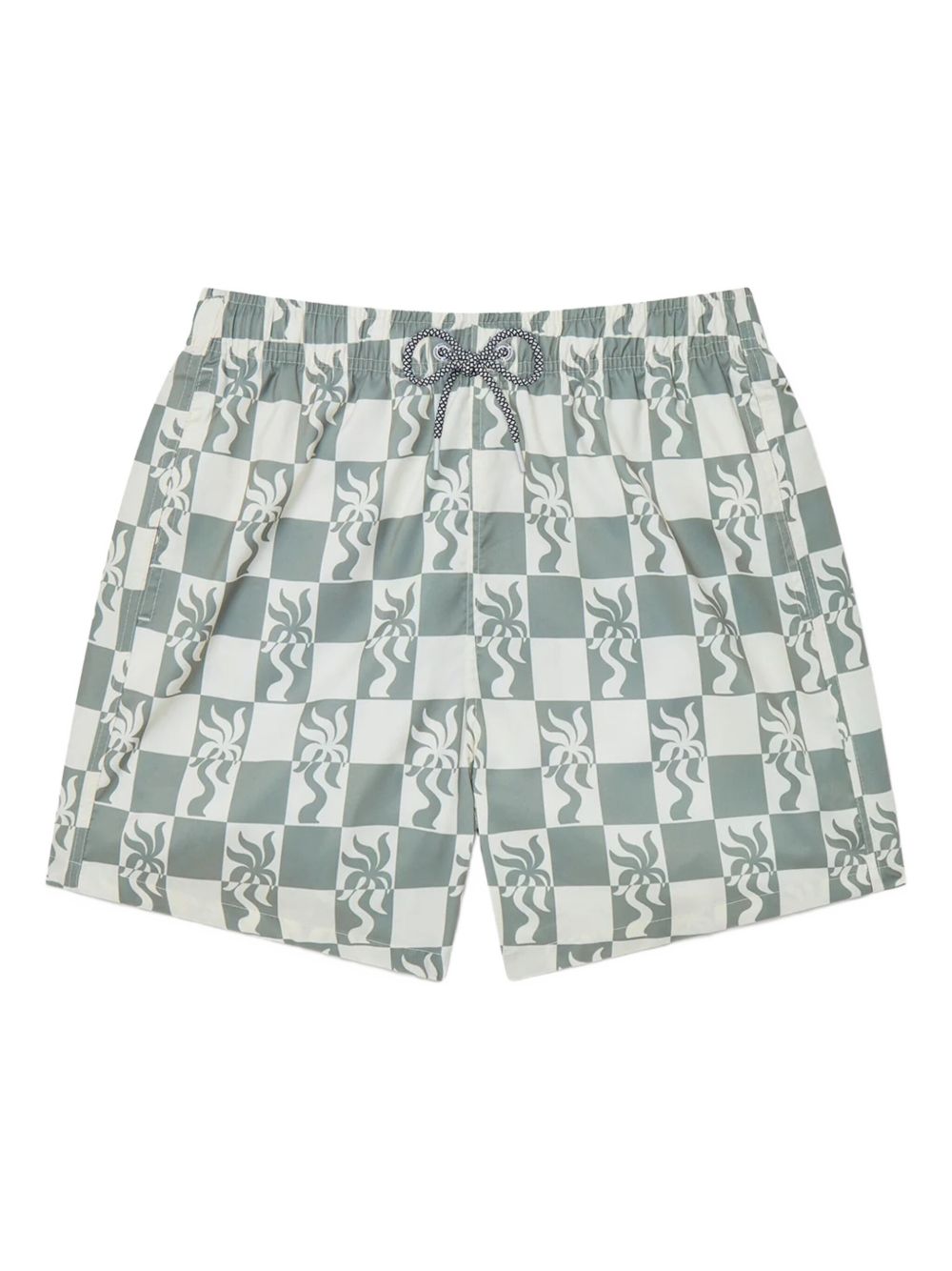 Graphic-print swim shorts - Green