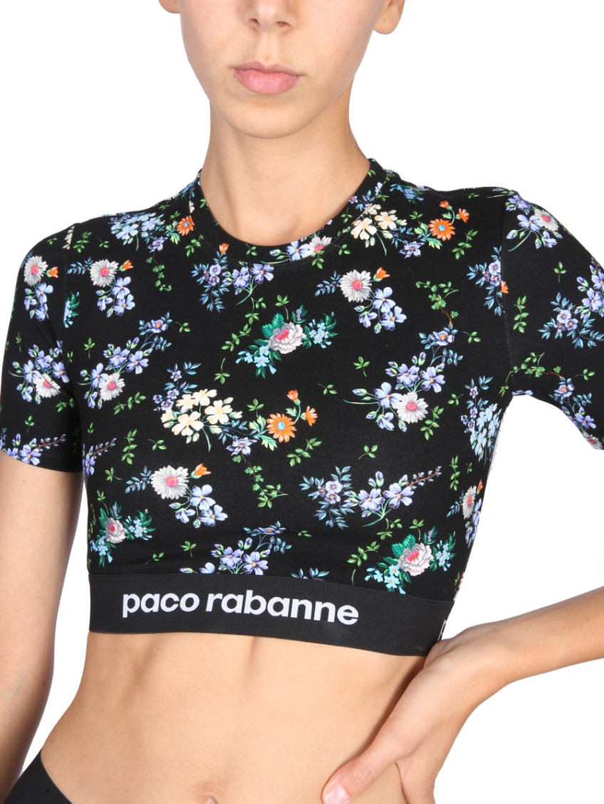 Multicolor Floral Crew Neck Top