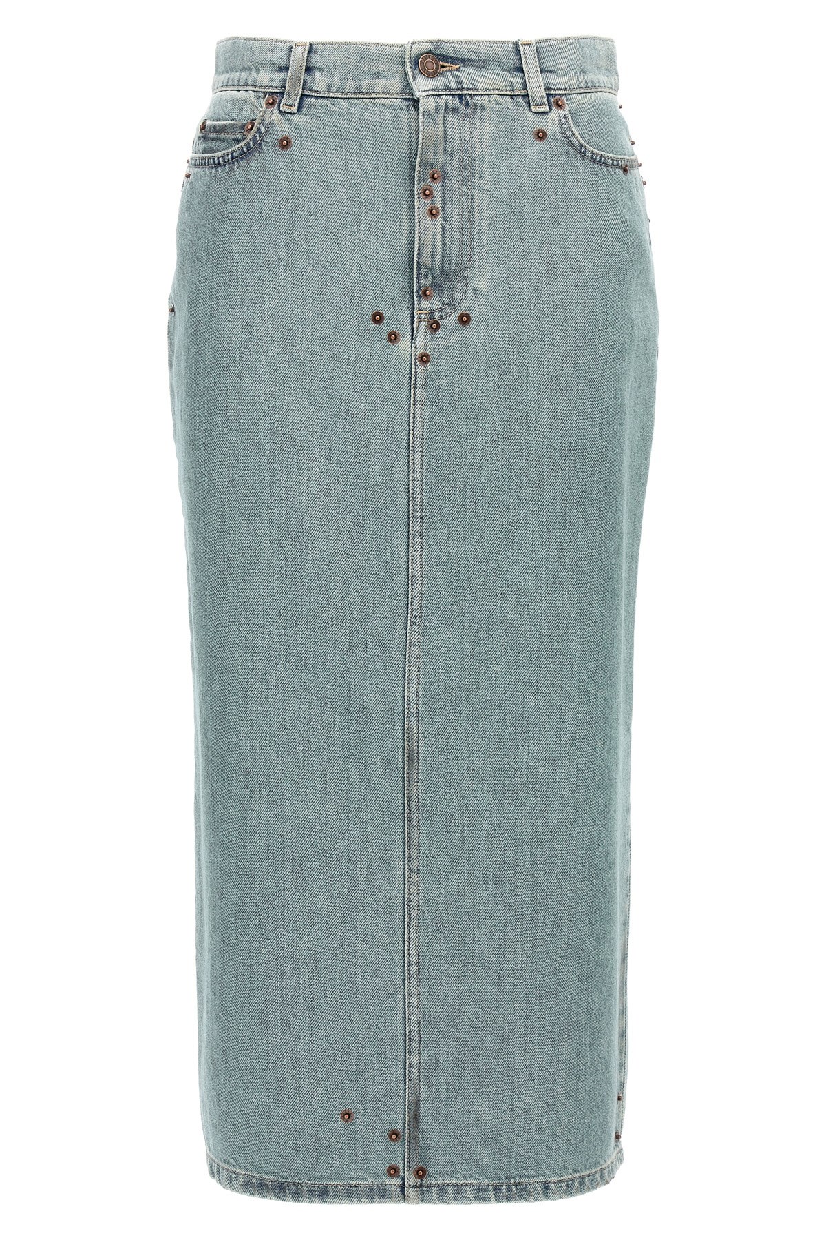 Rivets Denim Skirt