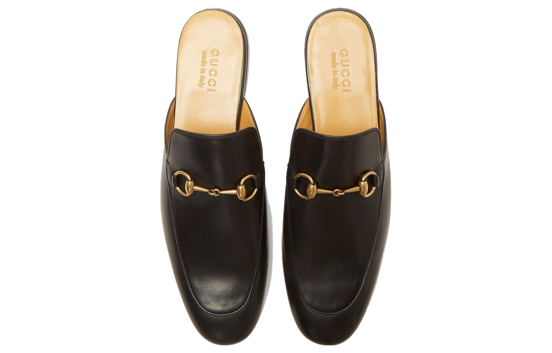 Horsebit Leather Slipper 'Black'