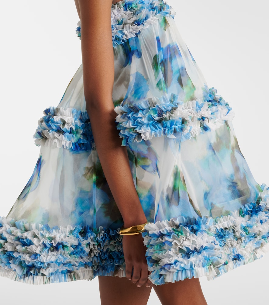 Alchemy ruffled silk organza minidress