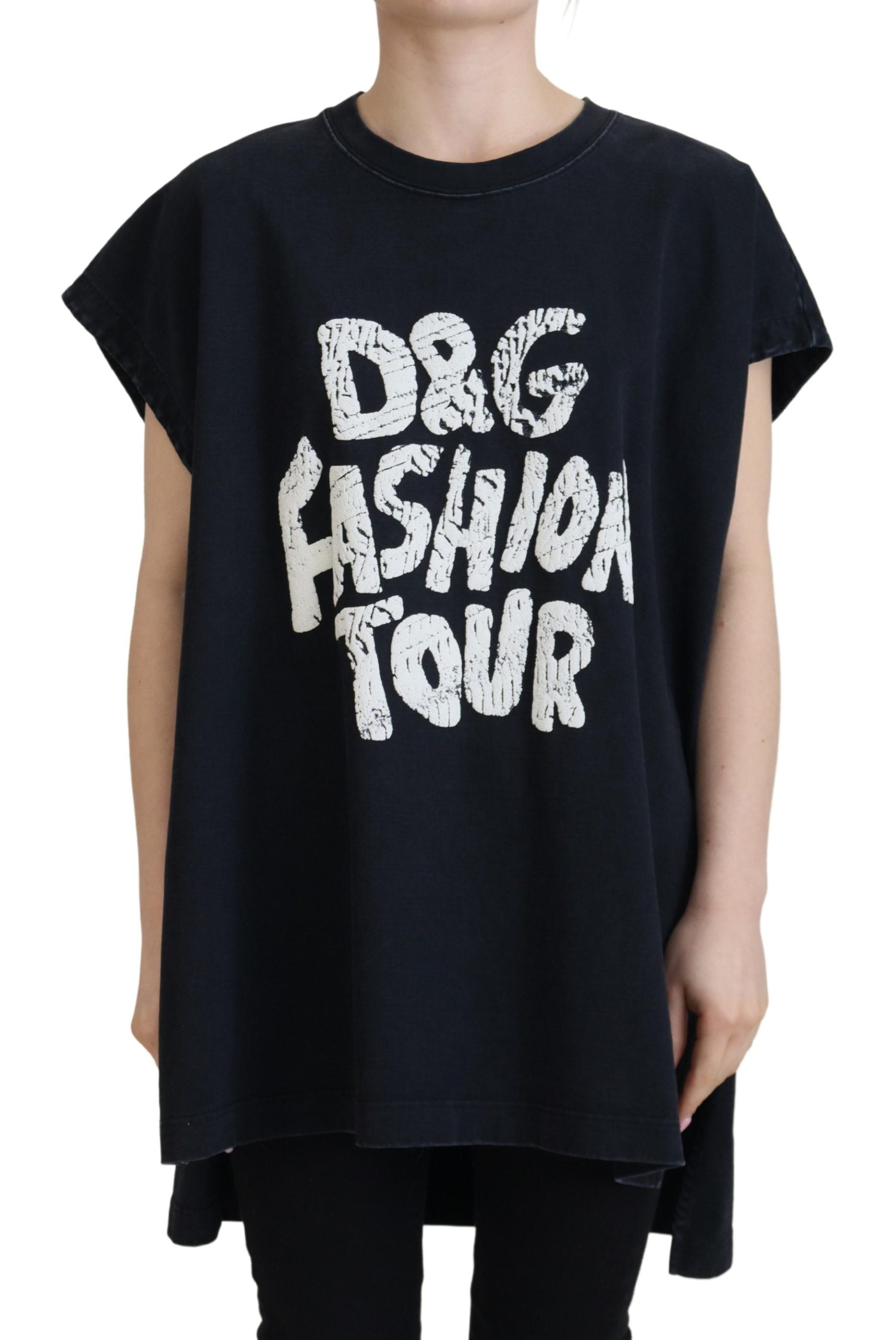 Logo-Graphic Cotton T-Shirt — Black