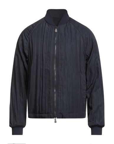Man Jacket Midnight blue Size 38 Viscose, Polyamide, Virgin Wool, Silk, Elastane