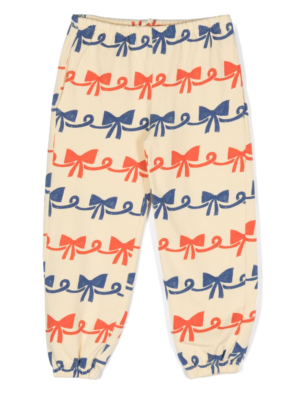 Bow-print trousers - Yellow