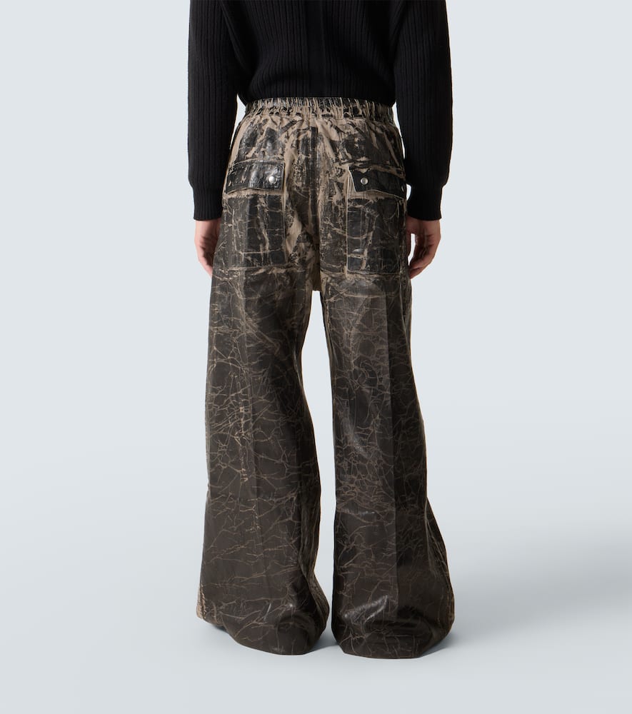 DRKSHDW coated cotton wide-leg pants