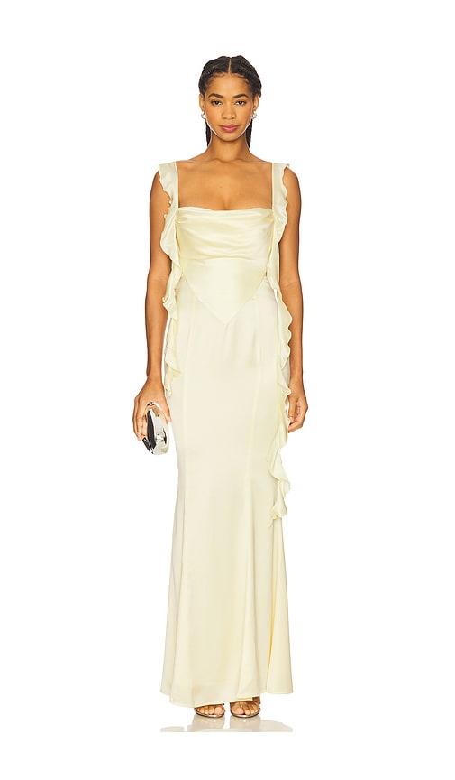 Nana Jacqueline Caroline Dress in Yellow.  XS. Also in