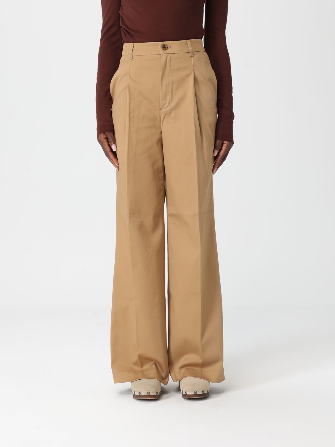Pants Woman color Camel