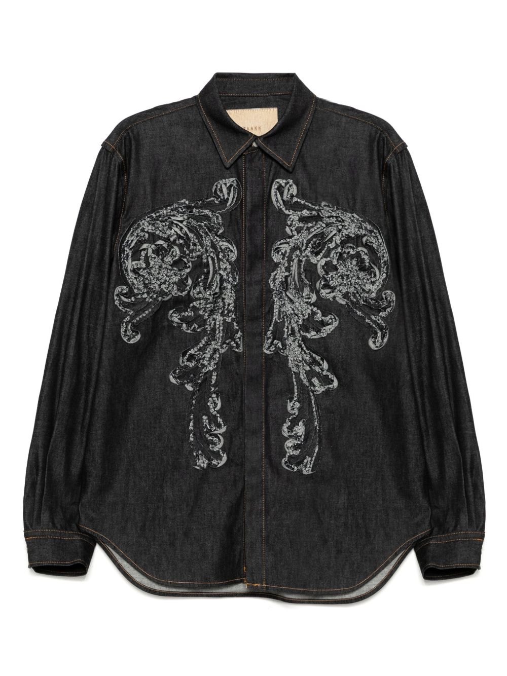 Taakk Sculpture denim shirts - Blue