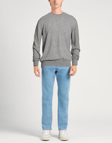 Man Sweater Grey Size L Virgin Wool