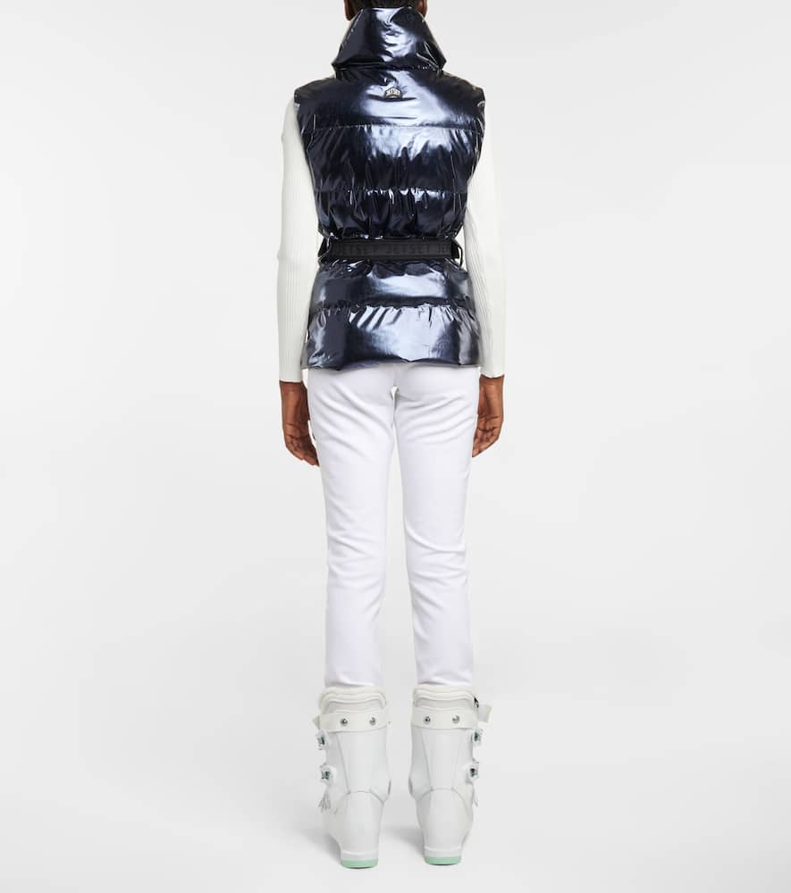 Clara Met metallic puffer vest